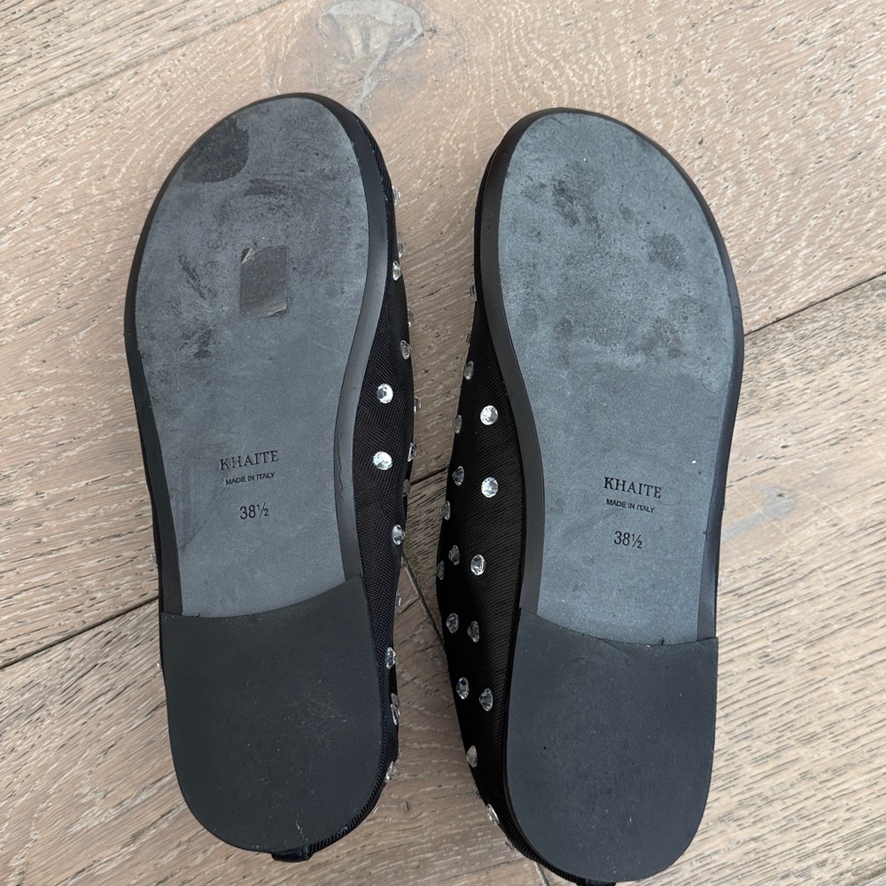 Khaite Marcy Flats in Black Size 38.5 - Picture 7 of 7